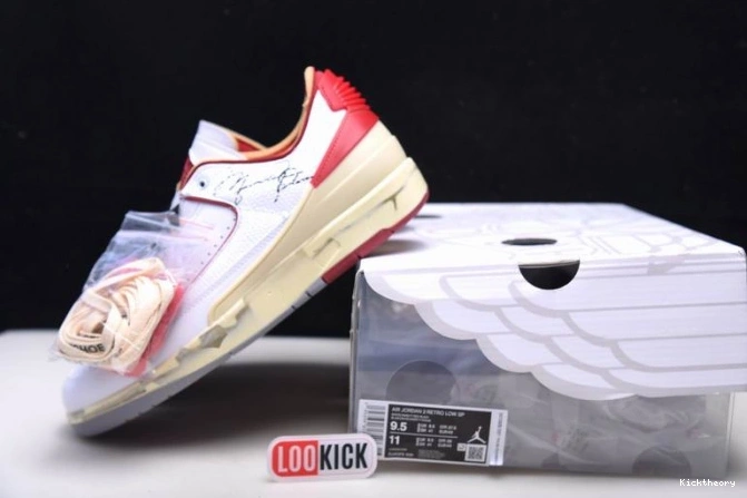 Kicktheory Jordan Red 2 SP Retro Low White DJ4375-106 Off-White 0626